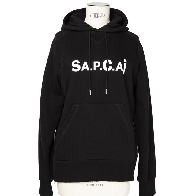 パーカーL sacai A.P.C. HOODIE TAIYO パーカー 黒