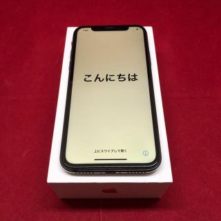 アップル(Apple)のSIMフリー iPhoneX 64GB ブラック 新品(スマートフォン本体)