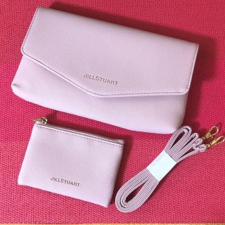 ジルスチュアート(JILLSTUART)の☆ゼクシィ JILLSTUART レザー調バッグ&ミニポーチ2点SET☆(ショルダーバッグ)