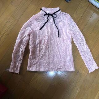 マウジー(moussy)のマウジー　ネックリボンレーストップス　(カットソー(長袖/七分))