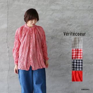 ヴェリテクール(Veritecoeur)のVeritecoeur ヴェリテクール アンティークブラウス ギンガムチェック(シャツ/ブラウス(長袖/七分))