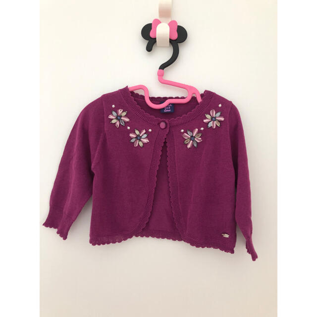 ANNA SUI mini(アナスイミニ)の美品アナスイミニ　カーディガン キッズ/ベビー/マタニティのキッズ服女の子用(90cm~)(カーディガン)の商品写真