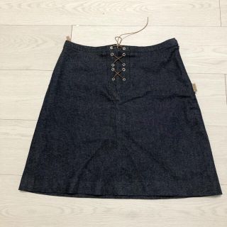 バーバリーブルーレーベル(BURBERRY BLUE LABEL)の美品　バーバリーブルーレーベル　デニムスカート(ミニスカート)