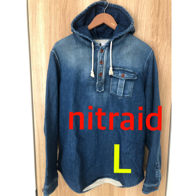nitraid デニム パーカー Lサイズ 美品 ナイトレイド ナイトロウ | フリマアプリ ラクマ