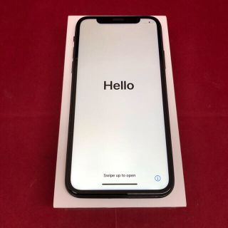 アップル(Apple)のSIMフリー iPhoneX 64GB ブラック 新品(スマートフォン本体)