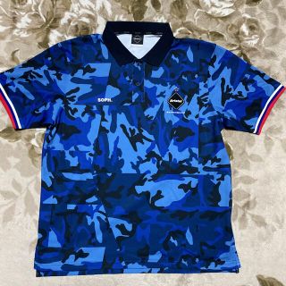 エフシーアールビー(F.C.R.B.)のF.C.R.B. FCRB bristol 迷彩　camo ポロシャツ　L(ポロシャツ)