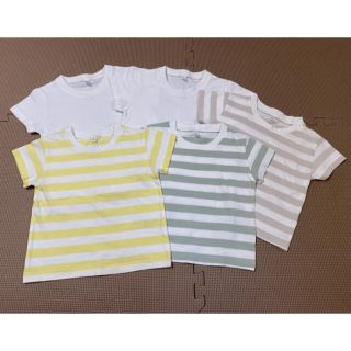 ムジルシリョウヒン(MUJI (無印良品))のMUJI（無印良品）半袖Tシャツ5枚セット 80 中古(Ｔシャツ)