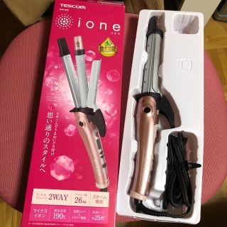 テスコム(TESCOM)のTESCOM 2wayスチームヘアアイロン(ヘアアイロン)