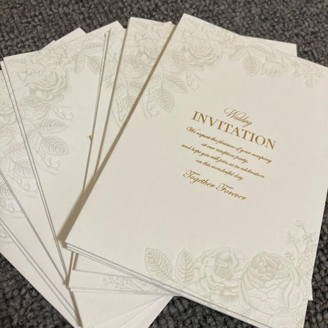 招待状台紙　結婚式　15枚 ハンドメイドのウェディング(その他)の商品写真