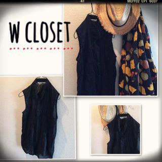 ダブルクローゼット(w closet)のw closet/レース編みブラウス(シャツ/ブラウス(半袖/袖なし))