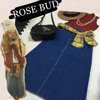 ローズバッド(ROSE BUD)のROSE BUD デニム ロングスカート(ロングスカート)