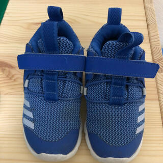 アディダス(adidas)の美品⭐︎adidas 青色 スニーカー　14センチ(スニーカー)