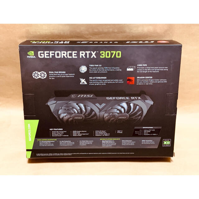 新品未開封　MSI GeForce RTX 3070 VENTUS 2X OC