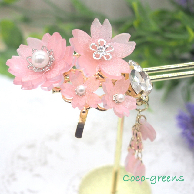 ゆきうさぎ様専用☆桜モチーフのヘアクリップなど3点の通販 by Coco