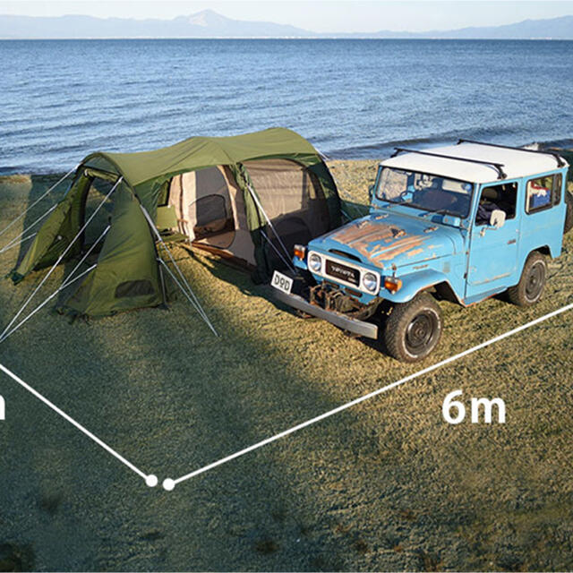 DOPPELGANGER(ドッペルギャンガー)のDOD カマボコテント 3S カーキ スポーツ/アウトドアのアウトドア(テント/タープ)の商品写真