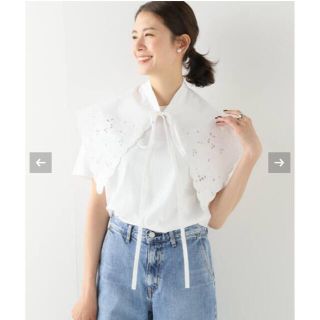 ドゥロワー(Drawer)のゲリラ値下げ！PATOU パトゥ　エンブロイダリーカラーTシャツ　つけ襟(つけ襟)