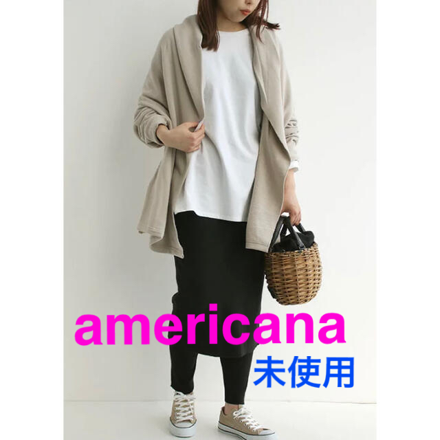 新品未使用タグ付き　americana アメリカーナ　裏毛ショートローブ