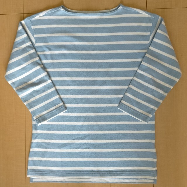 GAP(ギャップ)のボーダーカットソー サックスブルー メンズ レディース 七分袖 メンズのトップス(Tシャツ/カットソー(七分/長袖))の商品写真