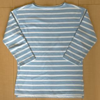 ギャップ(GAP)のボーダーカットソー サックスブルー メンズ レディース 七分袖(Tシャツ/カットソー(七分/長袖))