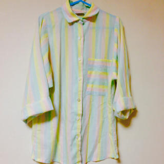 パナマボーイ(PANAMA BOY)のパステルカラーパジャマシャツ(シャツ/ブラウス(長袖/七分))