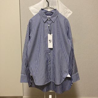 ジルサンダー(Jil Sander)のユニクロ■ジルサンダー■オーバーサイズシャツ■ストライプ■20AW■タグ付未使用(シャツ/ブラウス(長袖/七分))