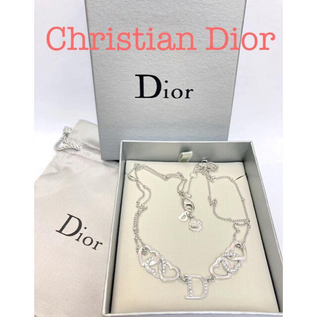 Christian Dior - 未使用美品◇ディオール ネックレス ハート Dロゴ