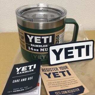 スノーピーク(Snow Peak)の新品 YETI  限定グリーン イエティ ランブラーマグ 14oz  タンブラー(タンブラー)