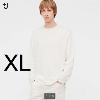 ジルサンダー(Jil Sander)のユニクロ　ジルサンダー　＋Ｊ　シルクコットンクルーネックセーター　長袖　XL(ニット/セーター)