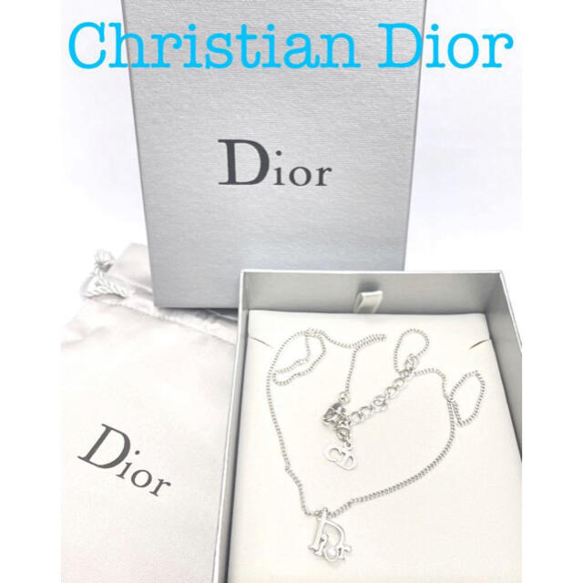 未使用美品◆ディオール ネックレス Dior フェイクパール シルバー色★216