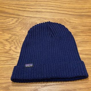 パタゴニア(patagonia)のPatagonia ニットキャップ　ネイビー(ニット帽/ビーニー)