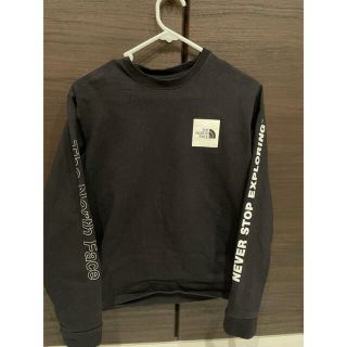 ザノースフェイス(THE NORTH FACE)のTNF L/S Sleeve Graphic Tee 黒/女性S(Tシャツ(長袖/七分))