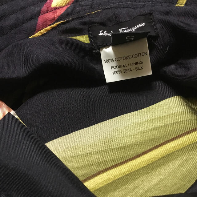 Salvatore Ferragamo - フェラガモ 帽子 ハット シルク 黒 折りたたみ ... フェラガモ 帽子 ハット シルク 黒 折りたたみ 新品未使用