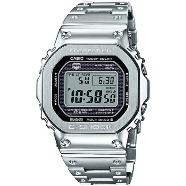 約10ヵ月パワーセーブ時G-SHOCK GMW-B5000D-1JF フルメタル シルバー