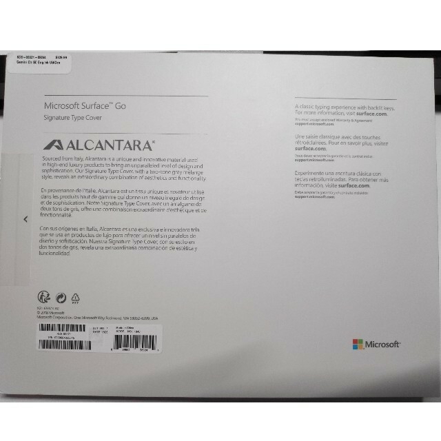 新品】Surface Go2 キーボード 英字配列 アルカンターラ