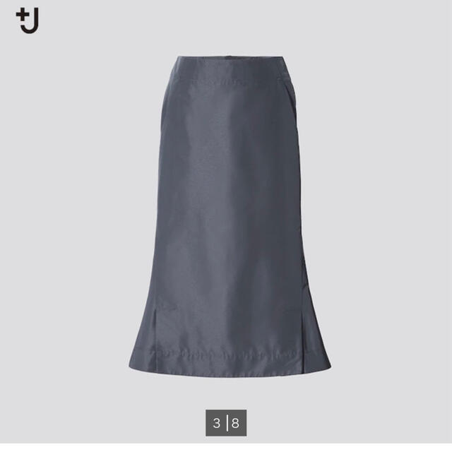 UNIQLO(ユニクロ)のユニクロ　ジルサンダー　シルクブレンド　フレアスカート　64 レディースのスカート(ひざ丈スカート)の商品写真