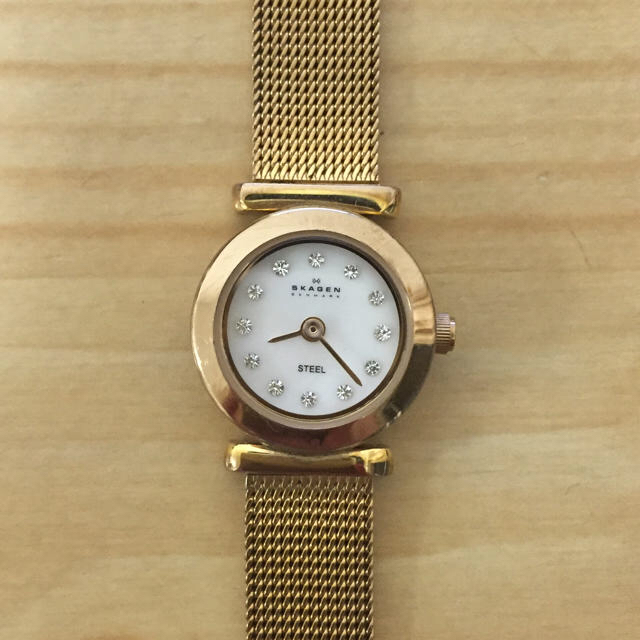 SKAGEN(スカーゲン)のあいさま専用 スカーゲン ゴールド 腕時計 レディースのファッション小物(腕時計)の商品写真