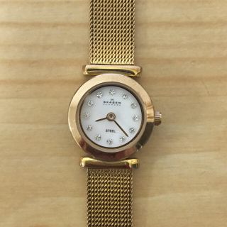 スカーゲン(SKAGEN)のあいさま専用 スカーゲン ゴールド 腕時計(腕時計)