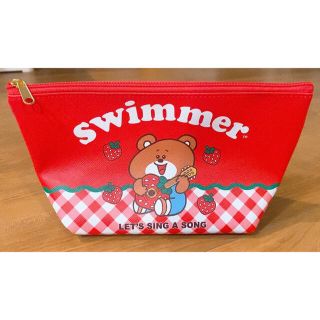 swimmer くまとイチゴ柄ポーチ(ポーチ)