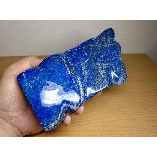 鮮青 441g ラピスラズリ 原石 鉱物 宝石 鑑賞石 自然石 誕生石 水石 