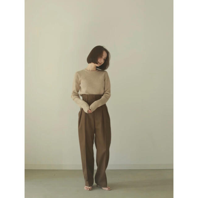 louren backopen design knit beige 2