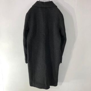 美品 松屋銀座ゴージャスFOXファーロングコート チャコールグレーM