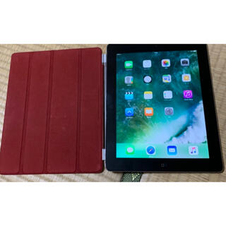 アイパッド(iPad)のiPad4 純正カバー　wifi 64GB 難あり(タブレット)