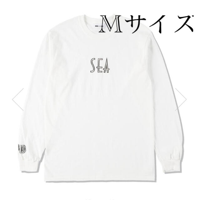 未使用品□WIND AND SEA/ウィンダンシー WDS-CS-342 ロゴワッペン付き コットン ロングスリーブTシャツ/カットソー グリーン M 正規品コットン100％リブ