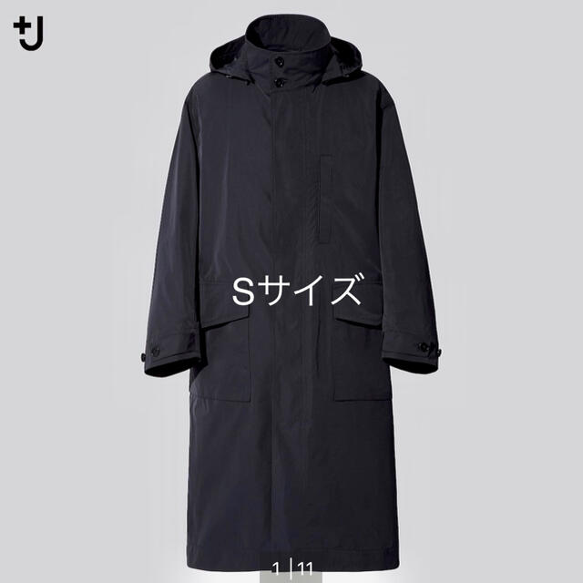 UNIQLO(ユニクロ)のUNIQLOユニクロ　+J プラスJ オーバーサイズフーデッドロングコート メンズのジャケット/アウター(ステンカラーコート)の商品写真