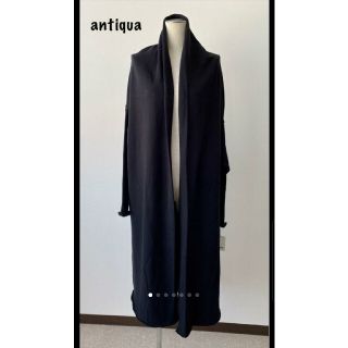 アンティカ(antiqua)の🏷️付き!antiqua裏起毛 ロングカーディガン(カーディガン)