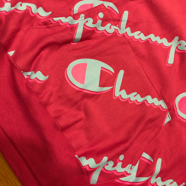 Champion(チャンピオン)のchampion  総柄ロゴプルオーバー パーカー 超大きいsize3XL メンズのトップス(パーカー)の商品写真