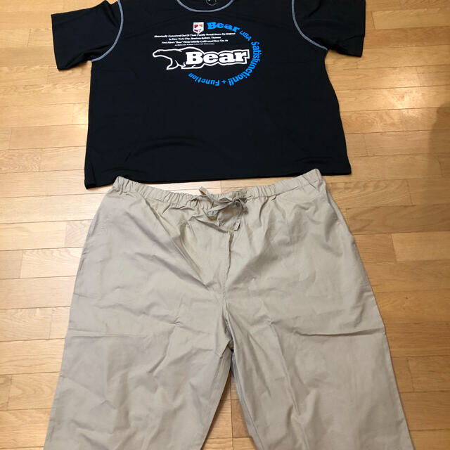 Bear USA(ベアー)のBear 半袖短パンセットアップ  超超大きいsize 7LB→3XL位 メンズのトップス(Tシャツ/カットソー(半袖/袖なし))の商品写真