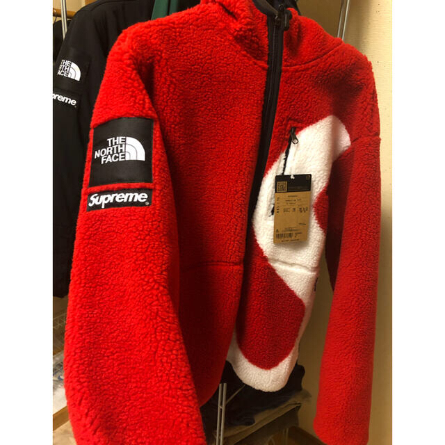 メンズSupreme The North Face S Logo Fleece 赤 M