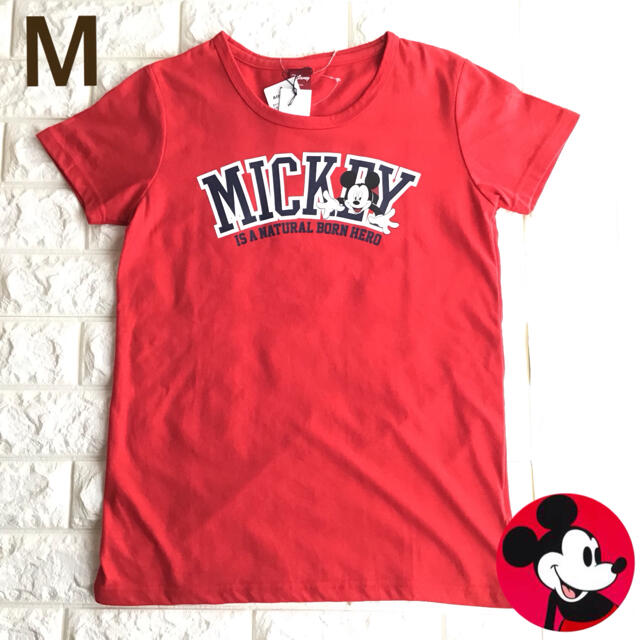 ミッキーマウス M ミッキー ロゴ 半袖 Tシャツ 赤の通販 By Mint Tee S Shop ミッキーマウスならラクマ