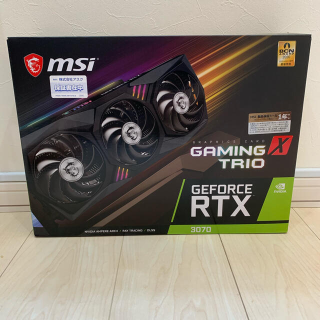 MSI GeForce RTX™ 3070 GAMING X TRIOGDDR68GB搭載ポート